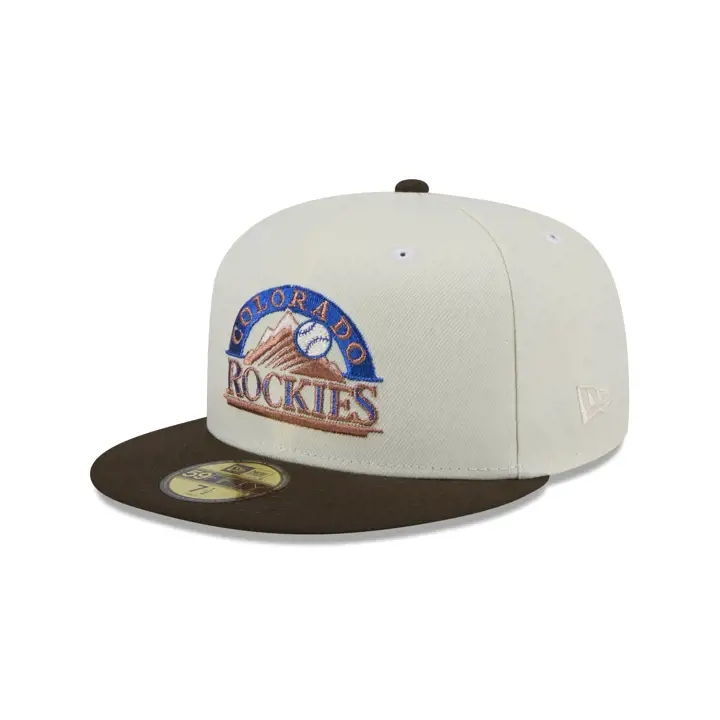 Colorado Rockies MLB CHROME WALNUT 59FIFTY DKGRY/WLNT/GRY