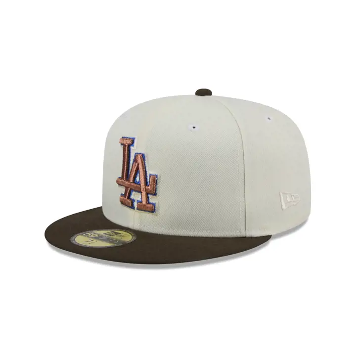 Los Angeles Dodgers MLB CHROME WALNUT 59FIFTY GRISFONCÉ/NOYER/GRIS