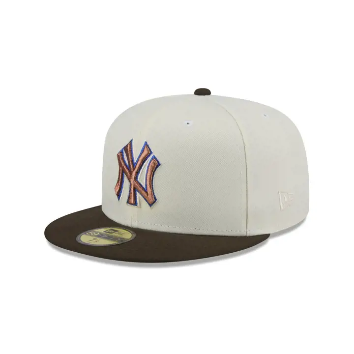 New York Yankees MLB CHROME WALNUT 59FIFTY DKGRY/WLNT/GRY