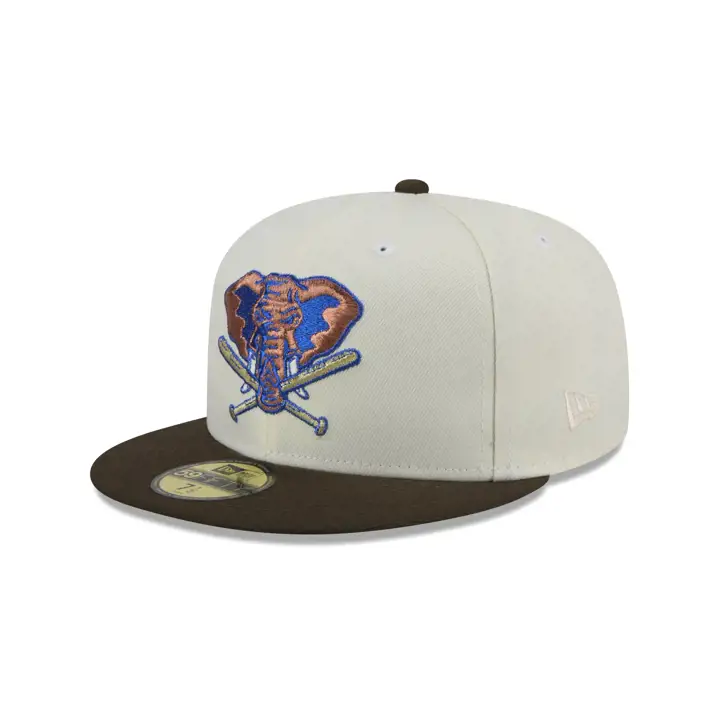 Oakland Athletics MLB CHROME WALNUT 59FIFTY DKGRY/WLNT/GRY