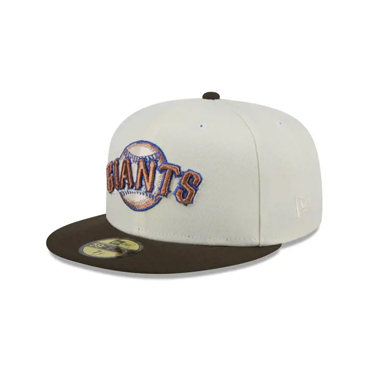 San Francisco Giants MLB CHROME WALNUT 59FIFTY DKGRY/WLNT/GR