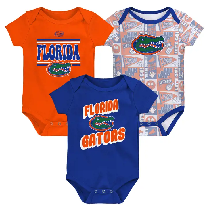 Ensemble 3 pièces nouveau-né Florida Gators NCAA 24 MBL