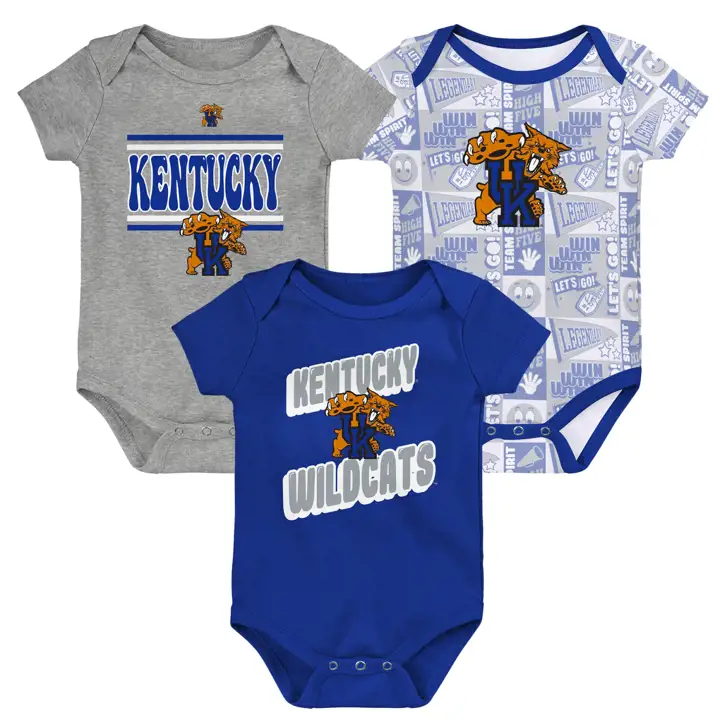 Ensemble 3 pièces Kentucky Wildcats NCAA pour nouveau-né 24 RBL