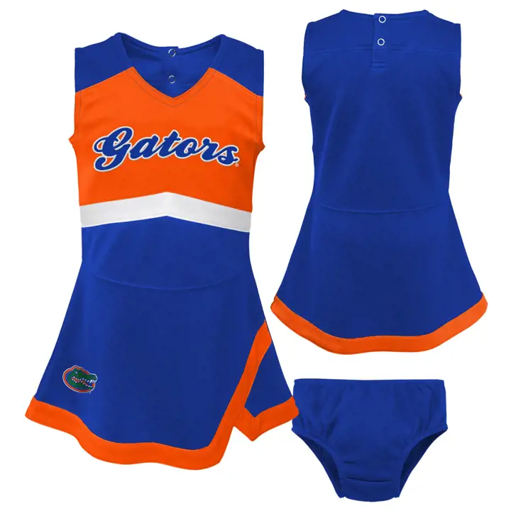 Robe de Pom-Pom Girl Florida Gators NCAA pour Bébé Fille RBL