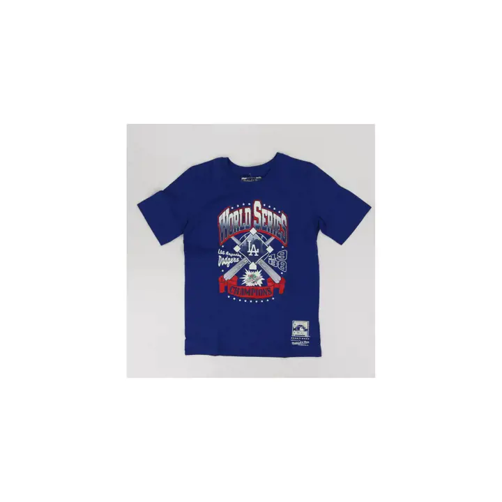 T-shirt bleu Los Angeles Dodgers MLB Youth M&N Champions