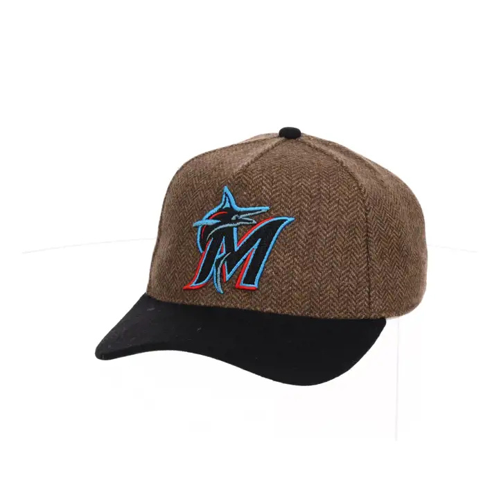 CASQUETTE MIAMI MARLINS MLB HOMER PRO PINCH CHEVRONS BRUN/NOIR/GRIS