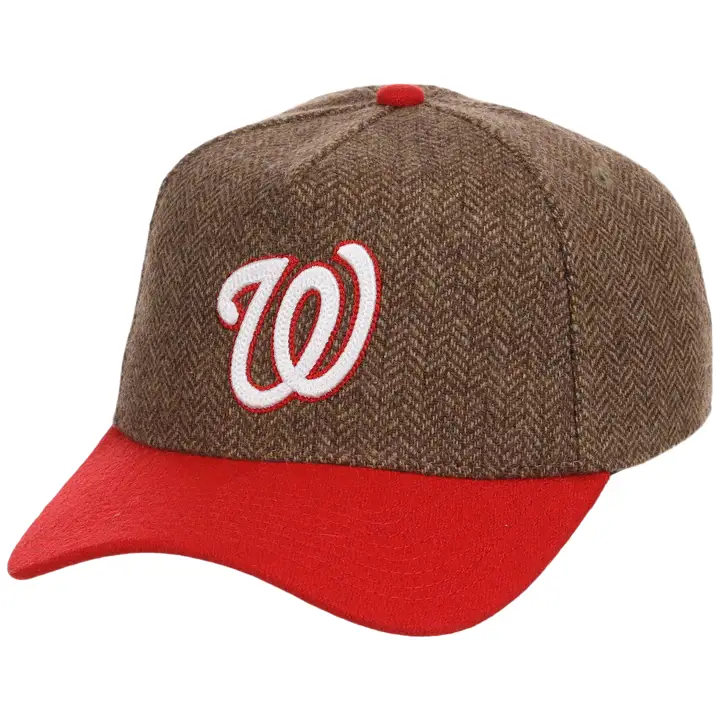 CASQUETTE WASHINGTON NATIONALS MLB HERRINGBONE HOMER PRO PINCH BRN/RED