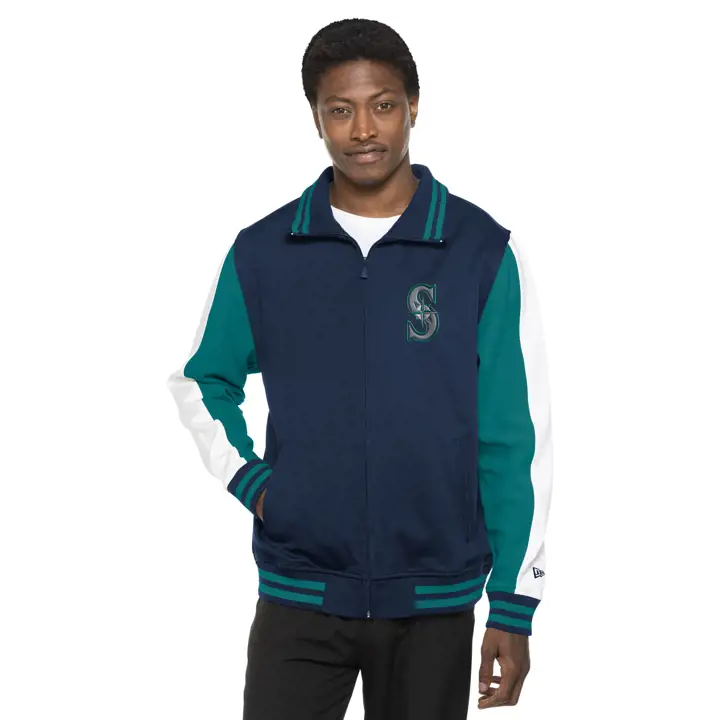 Seattle Mariners MLB Veste de survêtement NE Blended BLEU MARINE