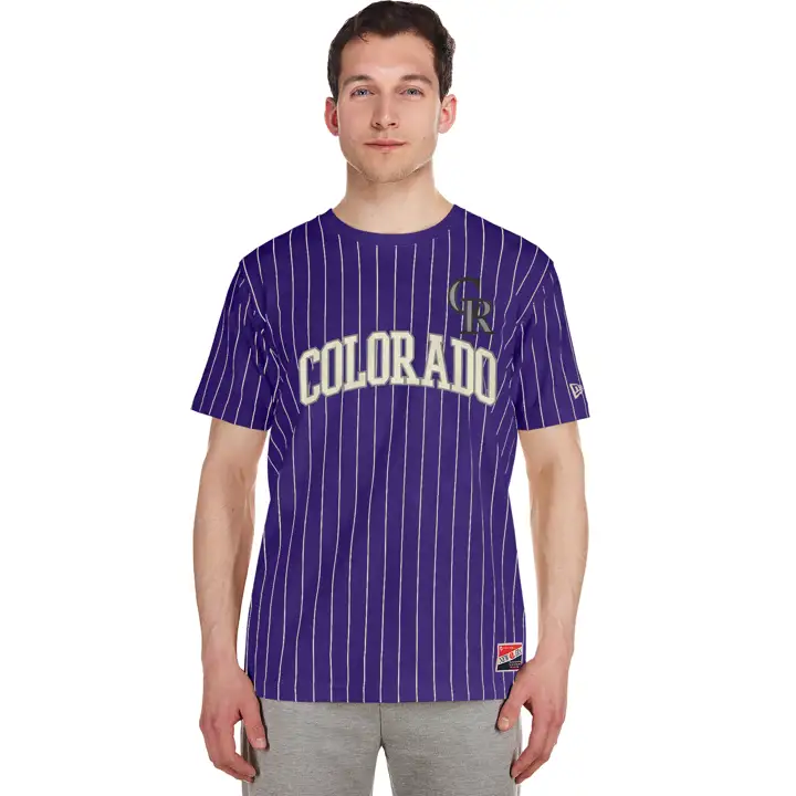 Colorado Rockies MLB NE Rayé en Arc de Cercle Violet/Ivoire
