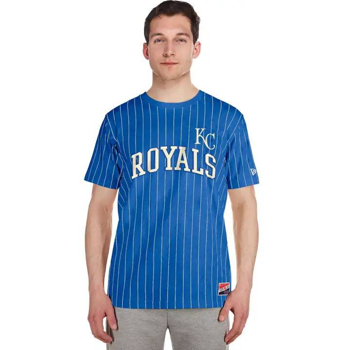 Kansas City Royals MLB NE Haut rayé et cintré bleu roi