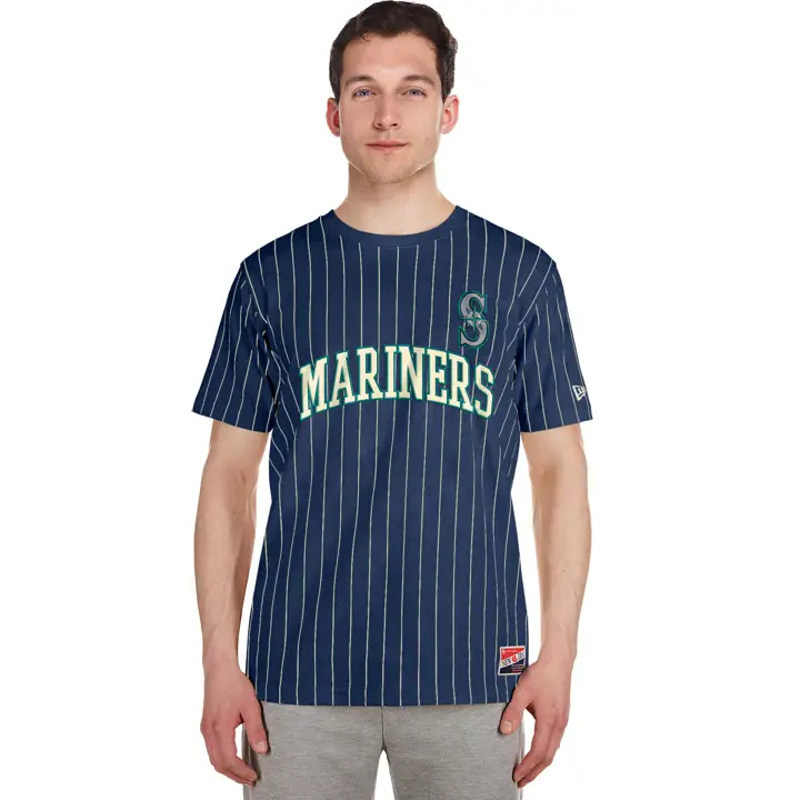Seattle Mariners MLB NE Pinstriped Arched Top BLEU MARINE/IVOIRE