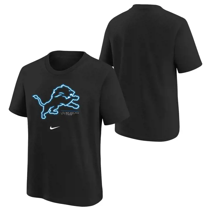 T-Shirt LIONS NFL Jeunes Nous Sommes Un noir