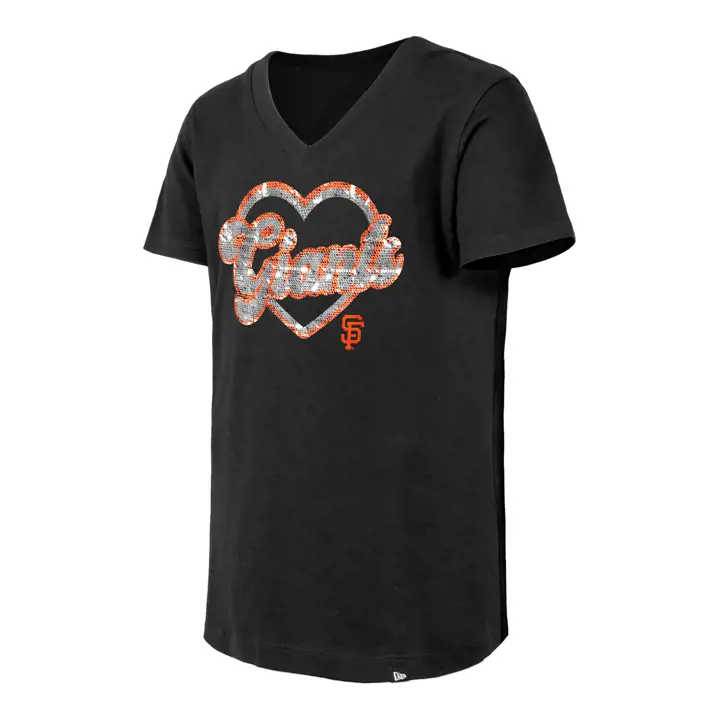 T-shirt à Paillettes Réversibles Cœur MLB San Francisco Giants Enfant 25 B