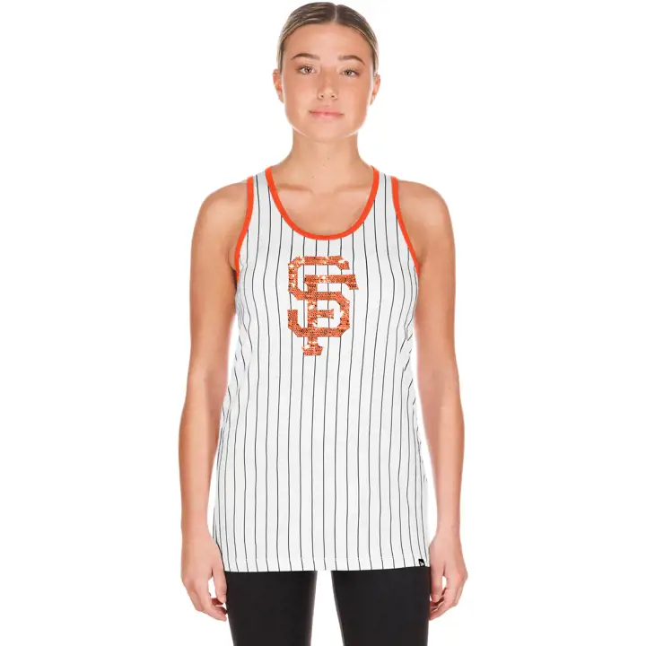 Débardeur rayé "Game Day" New Era MLB Giants pour femme ORG