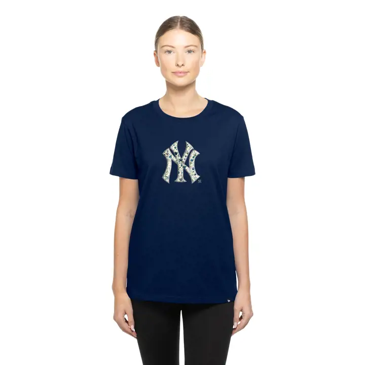 T-shirt femme MLB New Era Glam manches courtes New York Yankees CHRM