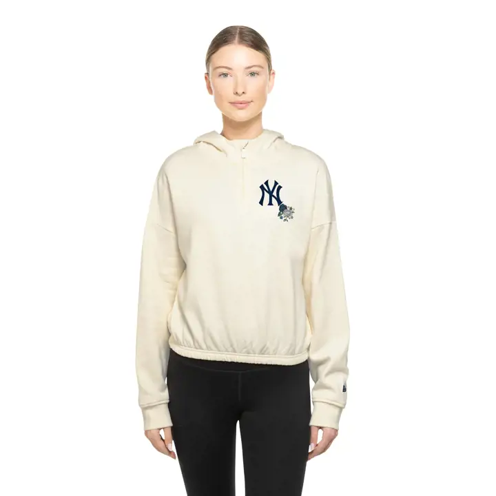 Hoodie CHRM floral New Era Glam MLB New York Yankees femme