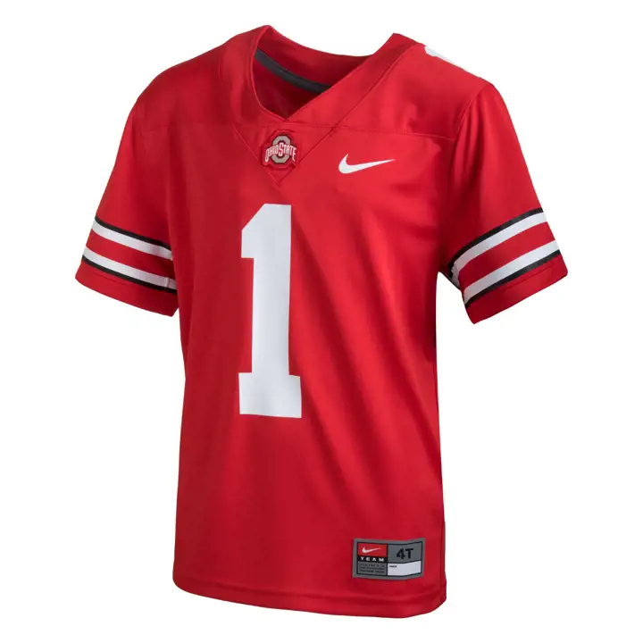 Maillot de football rouge pour enfant Ohio State Buckeyes APP