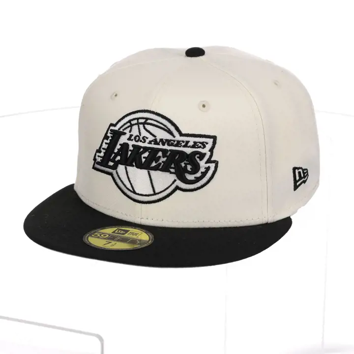 Los Angeles Lakers NBA LHD LA Chrome/Noir 59FIFTY NOI/GRI