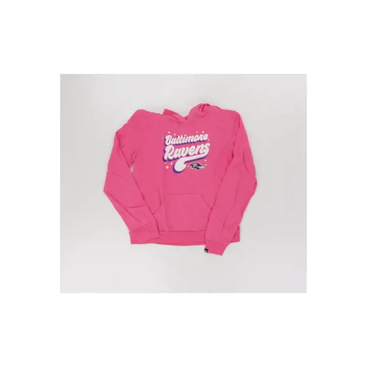 Baltimore Ravens NFL Sweat à Capuche Fille Motif Écrit Rose