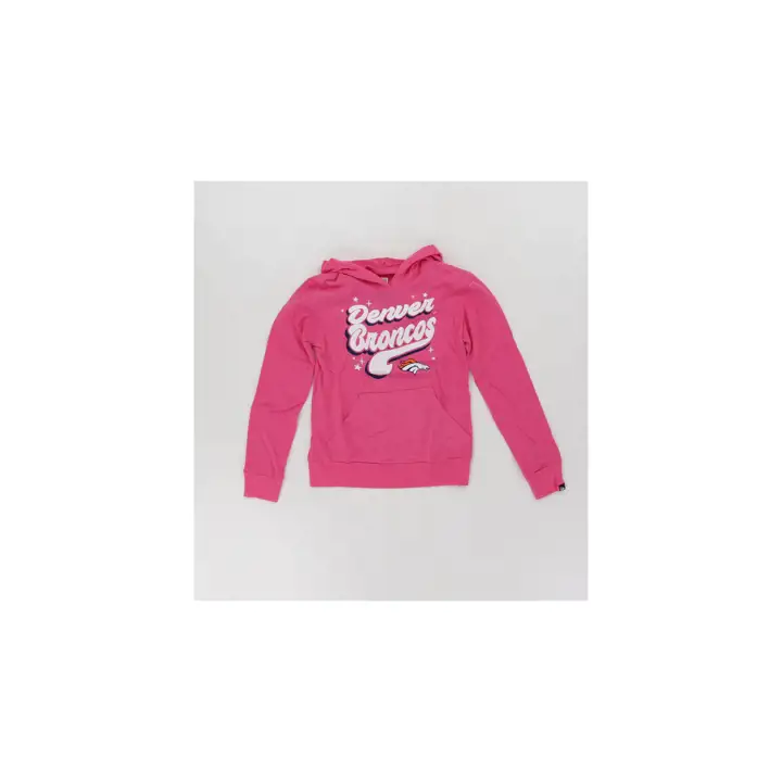 Sweat à capuche Filles NFL Denver Broncos à lettrage pnk