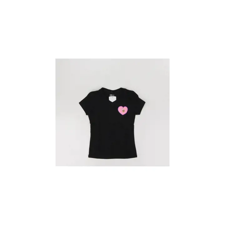 T-shirt Fille Logo Cœur NFL Minnesota Vikings - Noir