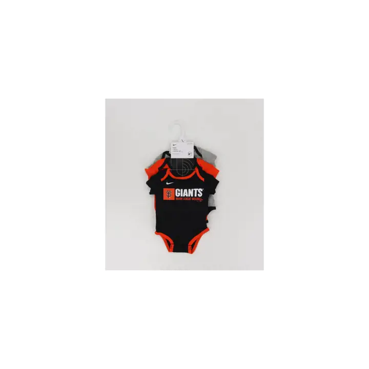 SAN FRANCISCO GIANTS MLB Ensemble de 3 pièces pour nouveau-né Nike 25 noir