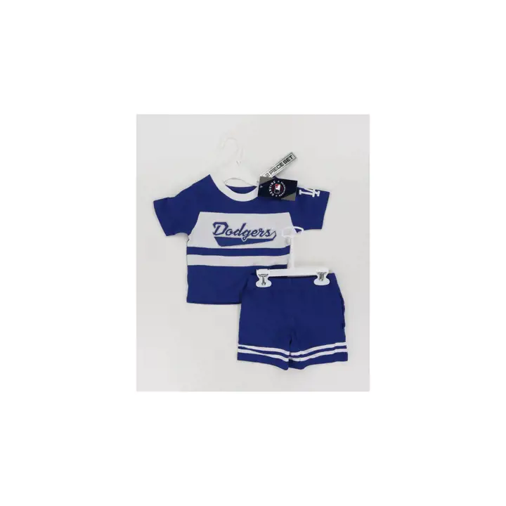 LOS ANGELES DODGERS MLB Ensemble short enfant 2 pièces avec balle bonus bleu