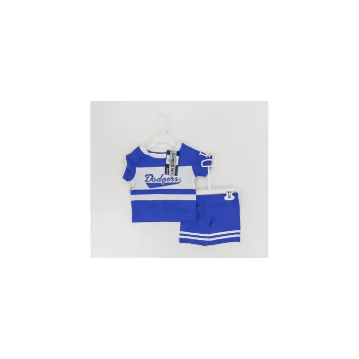Ensemble short 2 pièces pour bébé LOS ANGELES DODGERS MLB Bonus Ball bleu