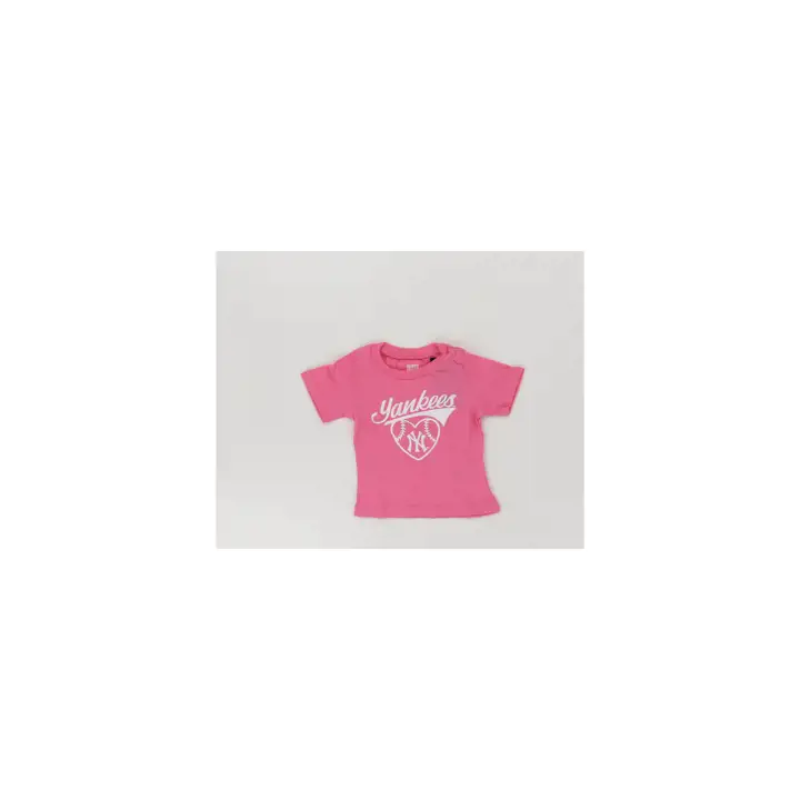 T-shirt Cœur Homerun MLB New York Yankees Bébé Rose