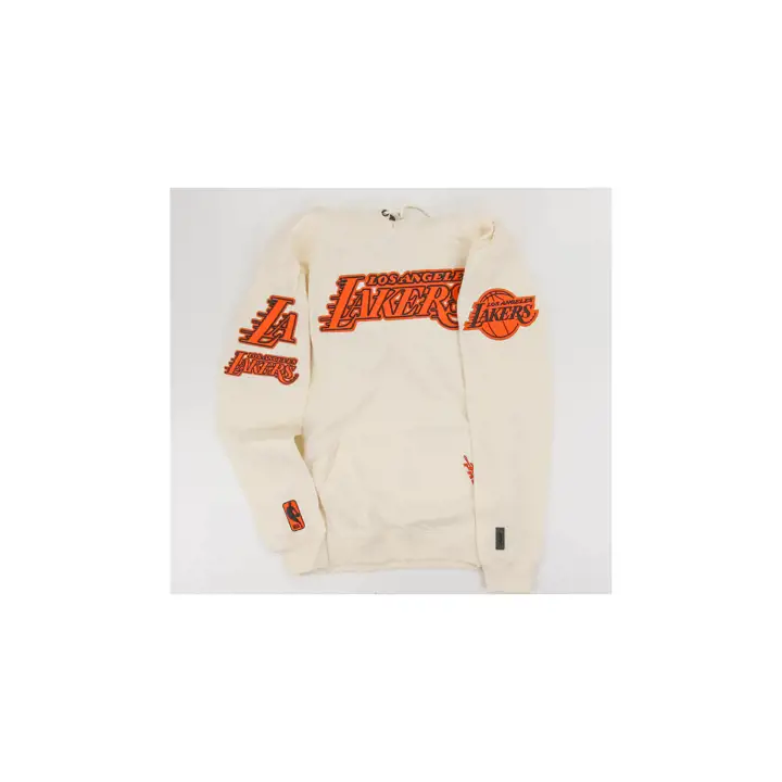 Los Angeles Lakers NBA Sweat à capuche Full-Court Press Ivoire/Orange
