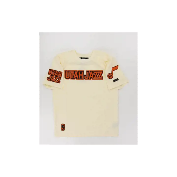 T-shirt Utah Jazz NBA Full-Court Press Ivoire/ Orange