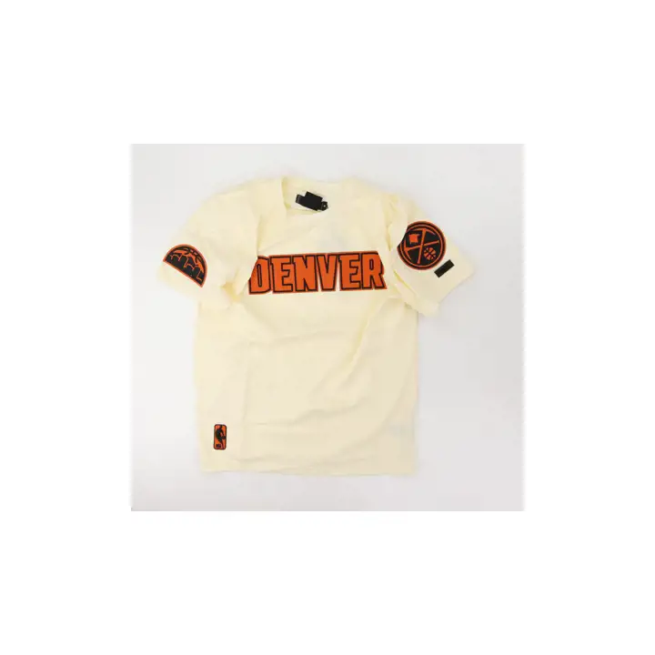 T-shirt Denver Nuggets NBA Full-Court Press Ivoire/ Orange