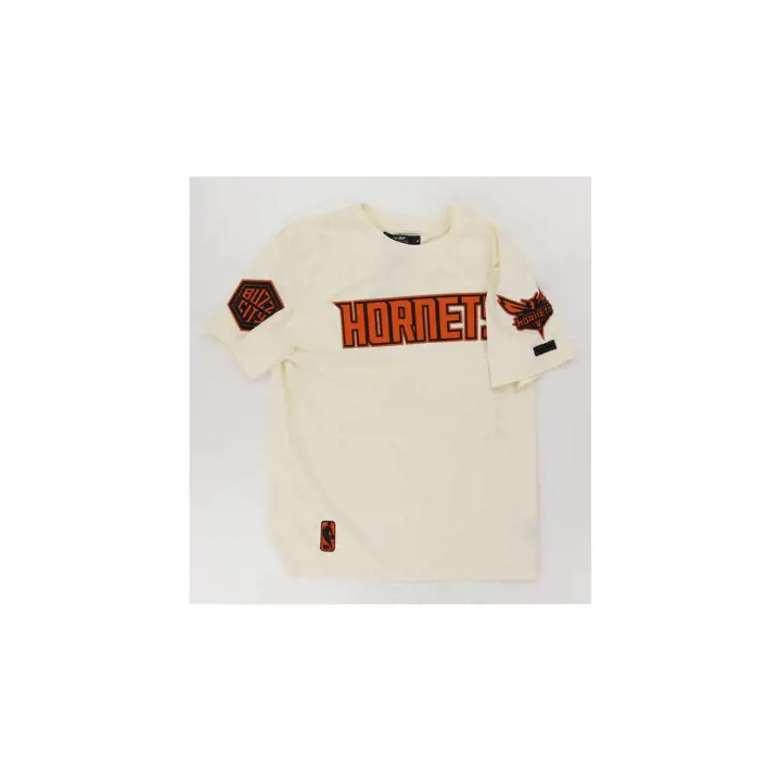 T-shirt Charlotte Hornets NBA Full-Court Press Ivoire/ Orange