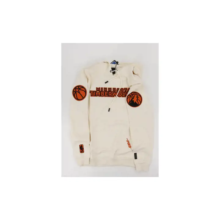 Minnesota Timberwolves NBA Hoodie "Full-Court Press" Ivoire/Orange