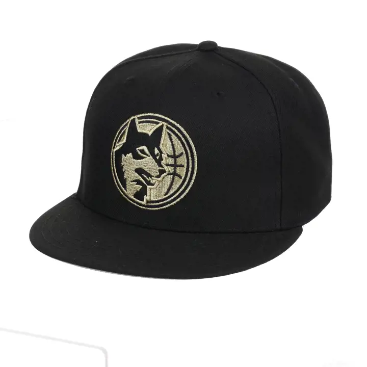 Minnesota Timberwolves NBA MIN Noir/Or HWC Ajustée NOIR/GRIS