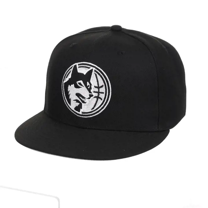 Minnesota Timberwolves NBA MIN Noir/Blanc HWC Ajusté NOI/GRI