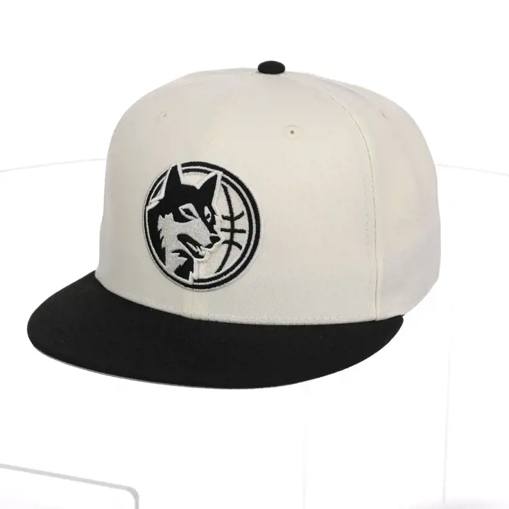 Minnesota Timberwolves NBA MIN Blanc cassé/Noir HWC Ajustée IVO/