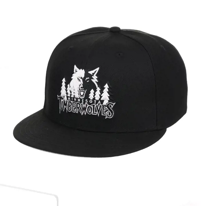 Minnesota Timberwolves NBA MIN Noir/Blanc HWC Ajusté NOI/GRI