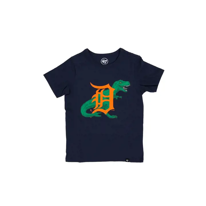 T-shirt bleu à manches courtes Detroit Tigers MLB Youth Dino Franklin