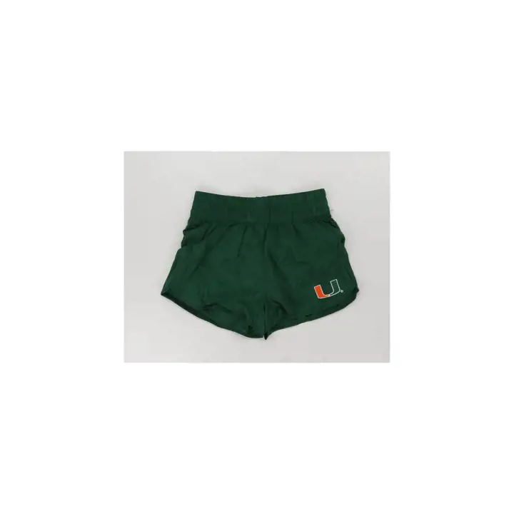 Miami Hurricanes NCAA Short de boxe femme Hype & Vice vert