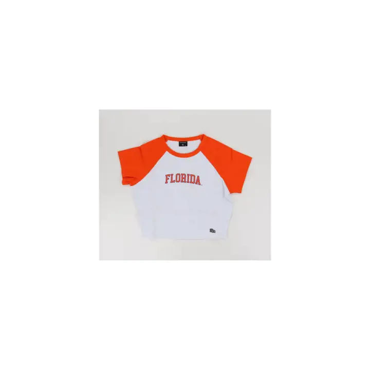 T-shirt Florida Gators NCAA Hype & Vice Homerun pour femme : Org