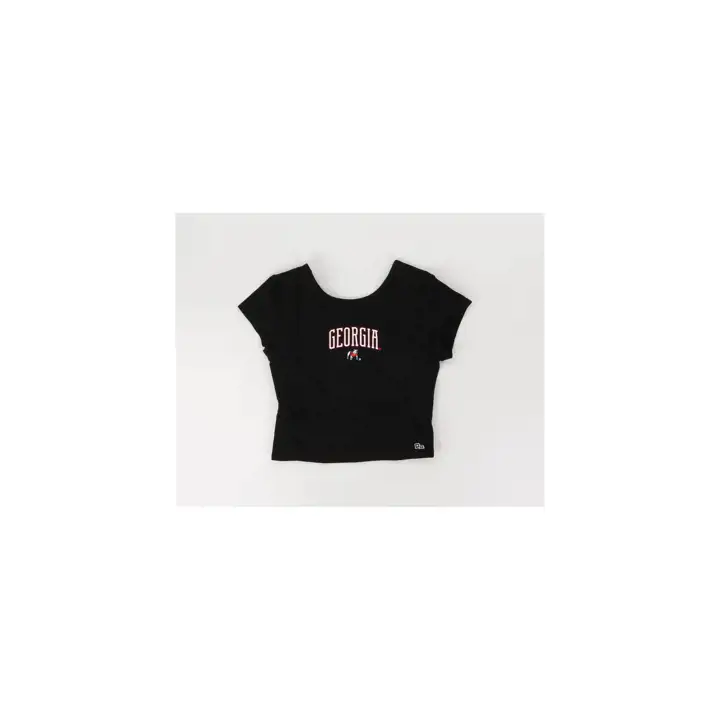Georgia Bulldogs NCAA Femme Hype & Vice Comeback Top BLK