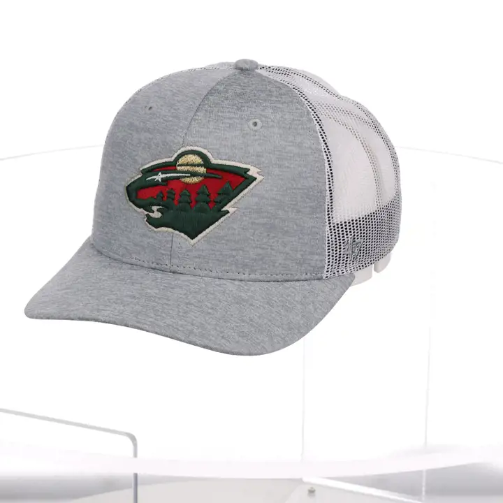 Minnesota Wild LNH Harrington Logo 47 Casquette Trucker H-GRIS