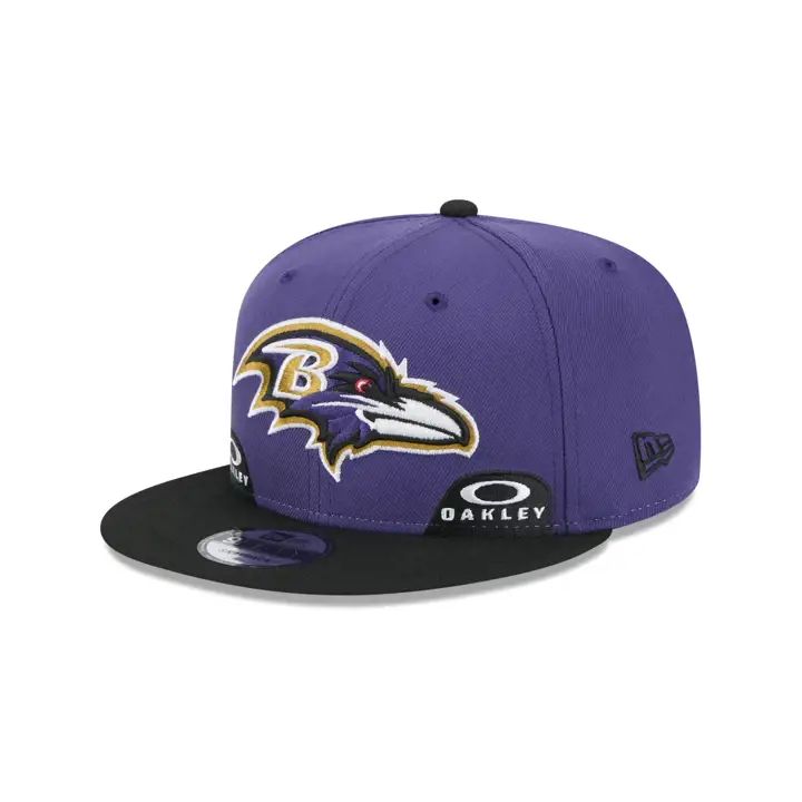 Casquette officielle NFL Baltimore Ravens Oakley Two Tone 9FIFTY Pur/Noir
