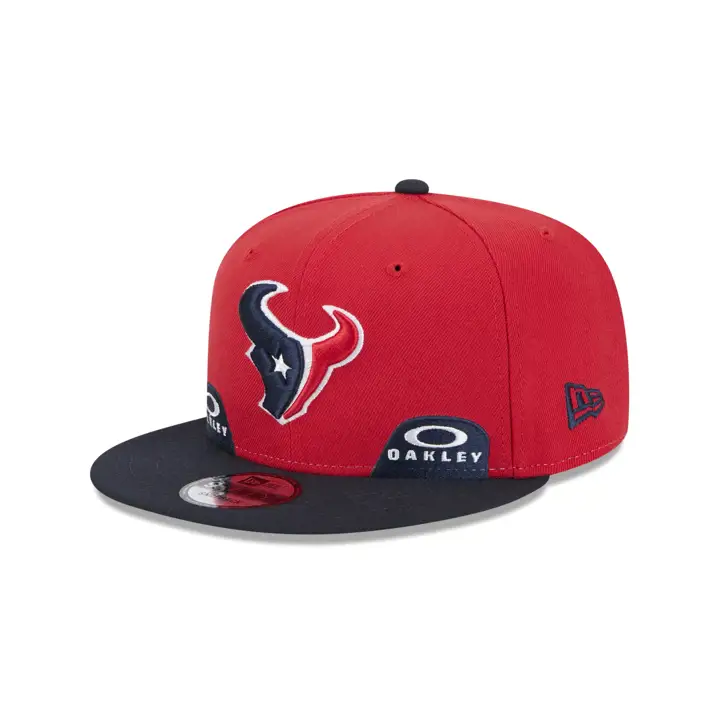 Casquette 9FIFTY bicolore NFL Oakley OTC Houston Texans rouge et bleu marine