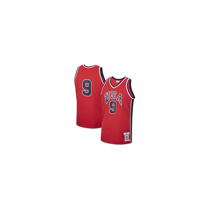 USA B'ball NBA Maillot Authentique '84 Michael Jordan ROUGE