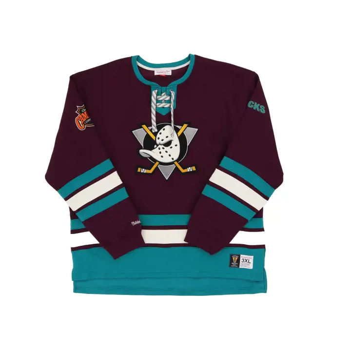 Pull Anaheim Ducks NHL Heritage Lace Up col rond