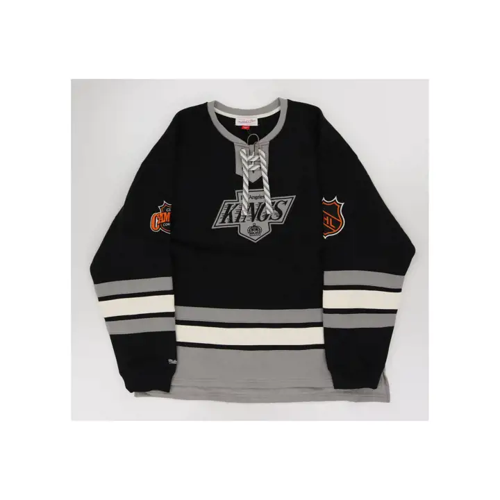 Los Angeles Kings NHL Heritage Lace Up Crew Blk