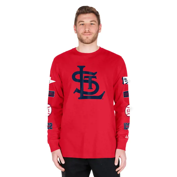 T-shirt à manches longues rouge MLB St. Louis Cardinals Gameday NE