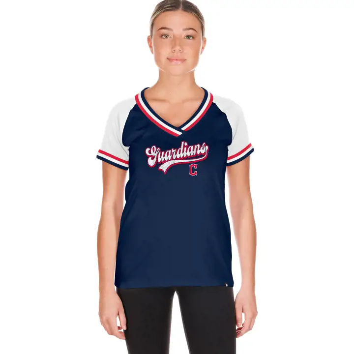T-shirt Femme MLB Guardians NE Gameday Glitter Marine/BLC